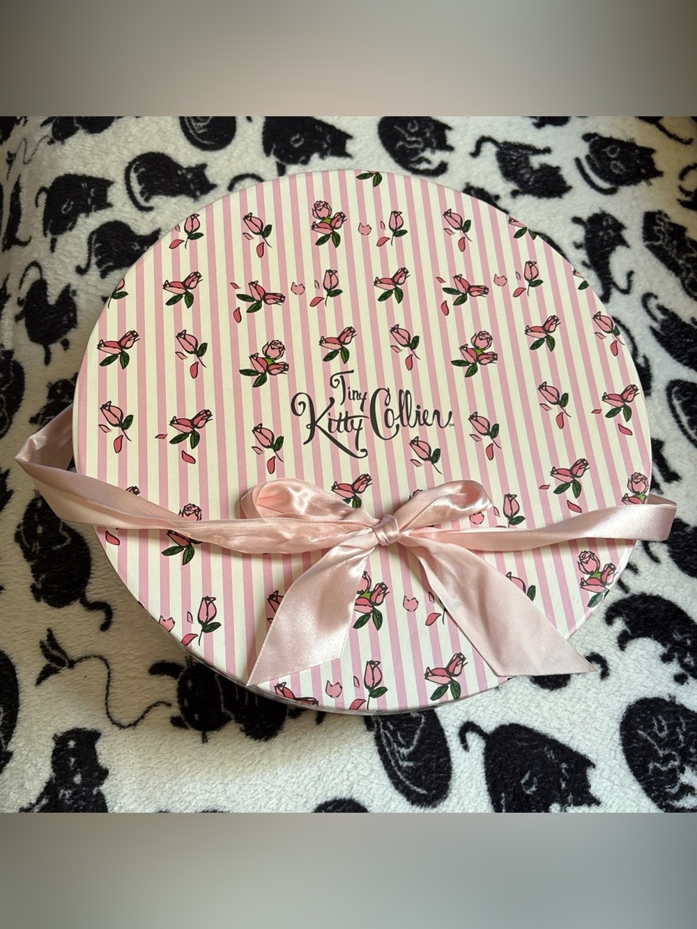 Vtg Tiny kitty collier box w earrings Sheer Pink Satin Nightgown lingerie doll - Picture 11 of 16
